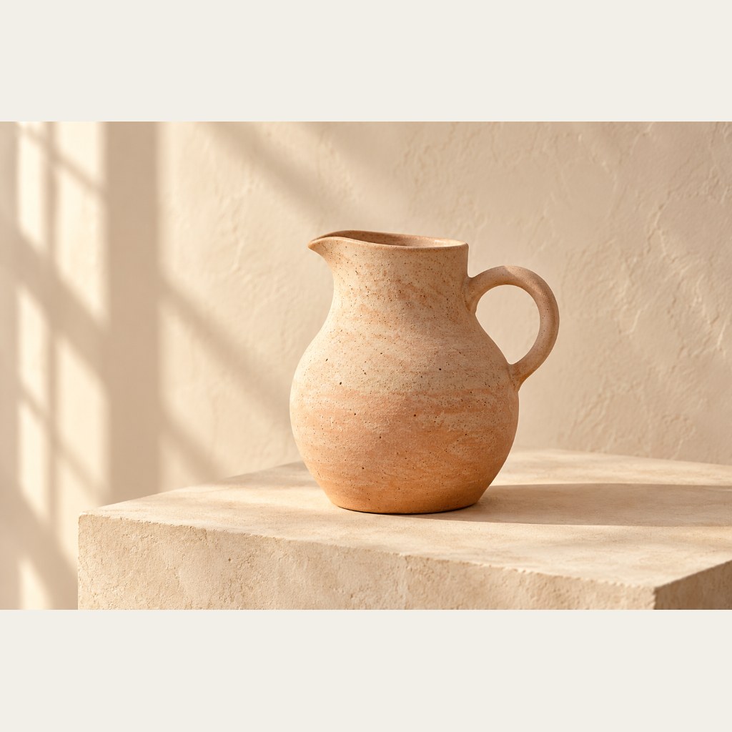 Actual QuayPhoto JPEG output: entire ceramic photograph fitted in a square warm-paper frame